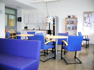 Uppehållsrum för eleverna